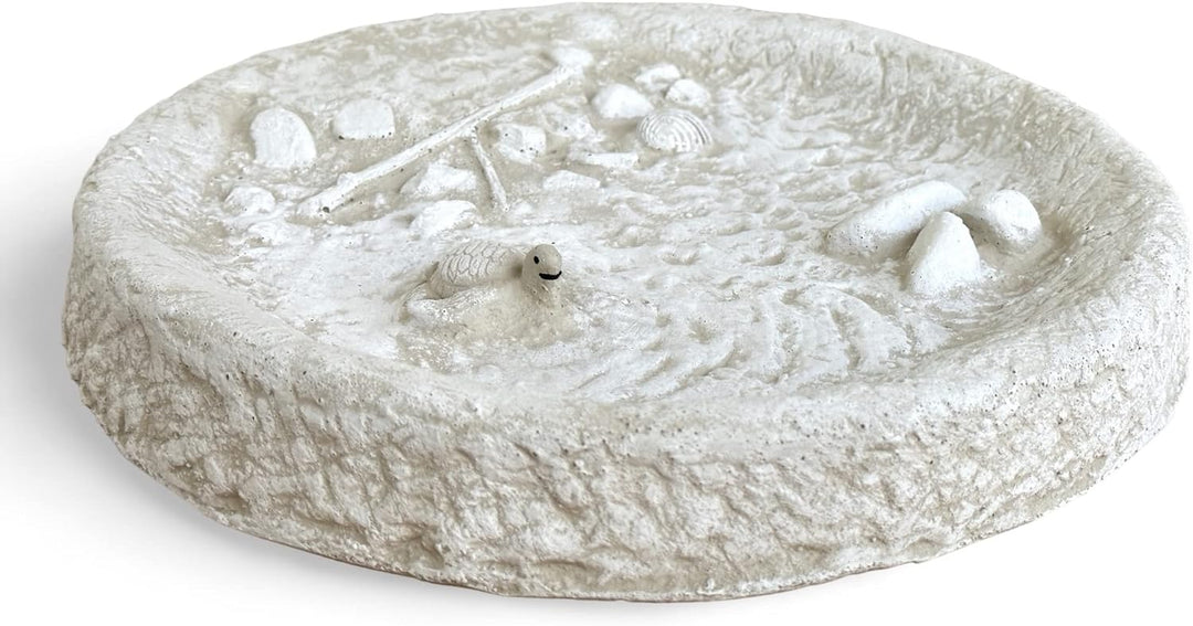 Radami Vogeltränke Vogelbad Wasserstelle Vogelbecken Schildkröte GRAU ca.4,6kg