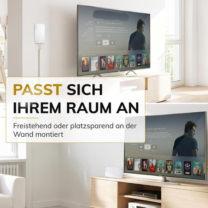 Oehlbach Scope Vision 5G DVB-T2 HD Antenne - Digitale Zimmerantenne - Aktiv DVB-T-Verstärker - Nachf