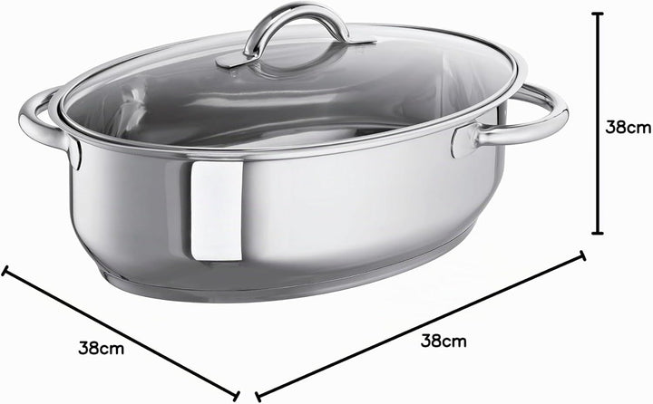 Schulte-Ufer 6768-38 Sicht-Bräter, 38 cm, 9,00 l Induktion, 38 cm