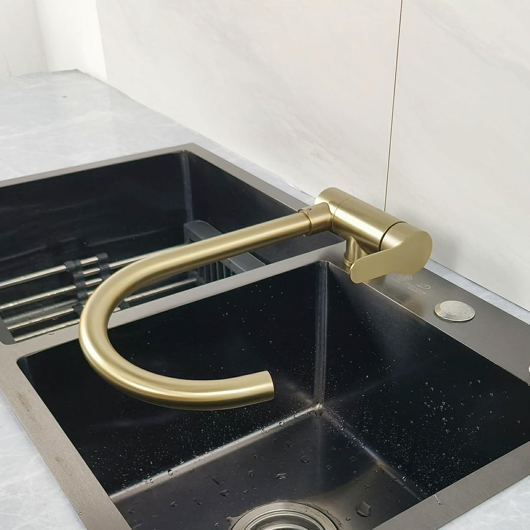 Vorfenster Küchenarmatur Klappbare Wasserhahn Küche Gold Küchenarmatur Unter Fenster B-gebürsteter G
