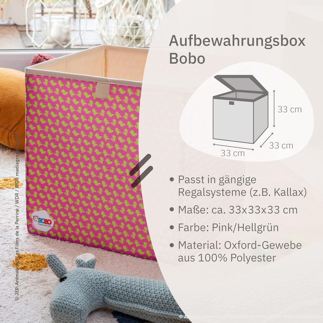 meets Bobo Siebenschläfer Aufbewahrungsbox mit Streuprint für Kinder – Box mit dem beliebten Siebens