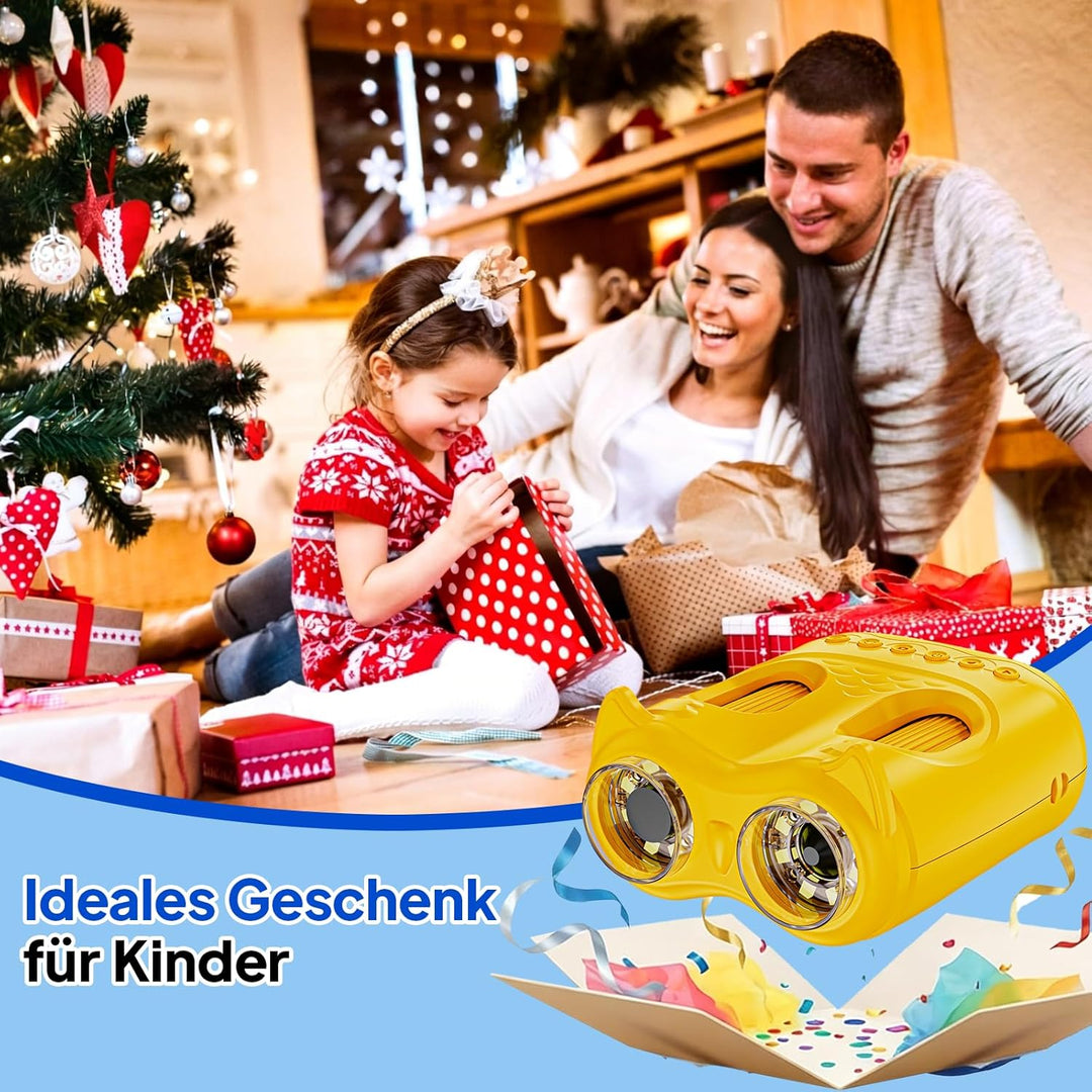 Ashfly Mikroskop für Kinder und Fernglas für Kinder, 1000X USB 2-in-1 tragbares Taschenmikroskop, 4K