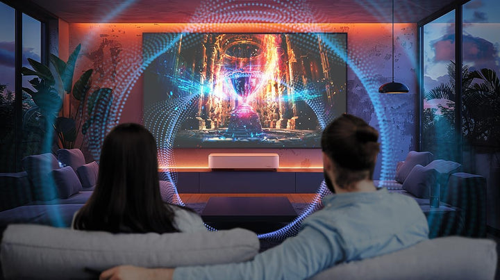 Epson Lifestudio Grand Plus EH‑LS970B | Ultrakurzdistanz Laser Projektor TV | 4KHeimkino | 4.000 Lum
