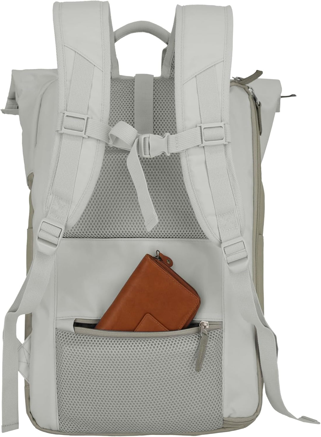 Travelite Handgepäck Rucksack, Laptop Rucksack 15,6 Zoll, BASICS, Reiserucksack Rolltop Funktion, 60