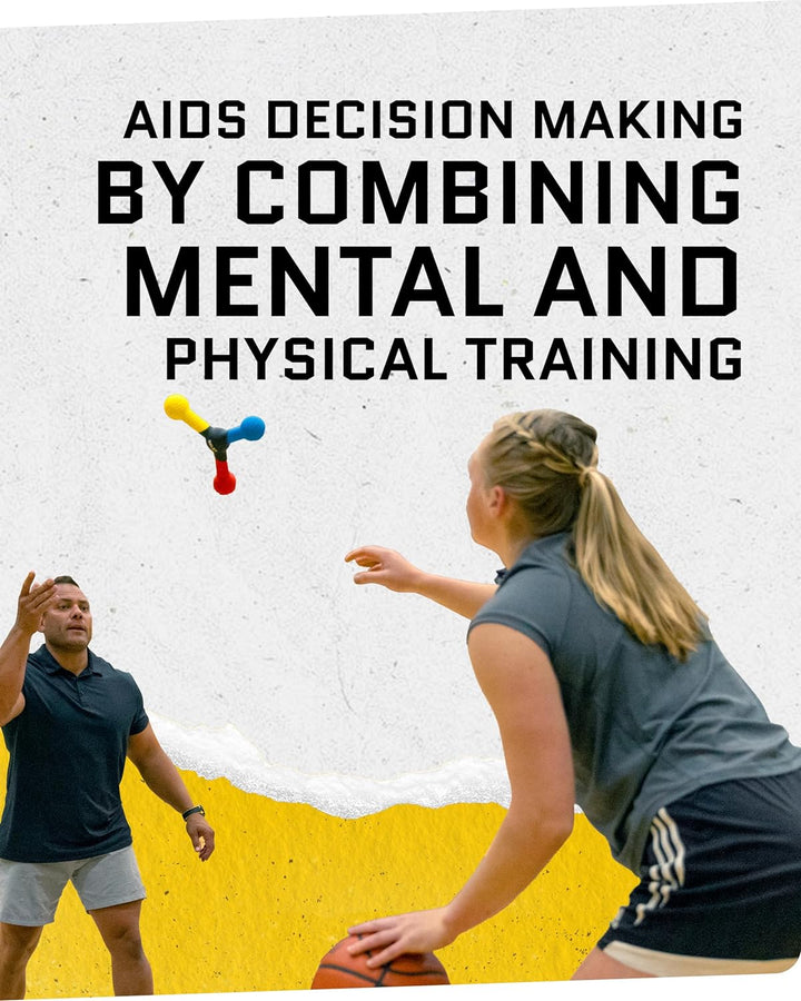 SKLZ Sports & Outdoor & Sports Reaktionsbälle Reaktiver Verschluss Sportreaktionsgerät, Blau/Gelb/Ro