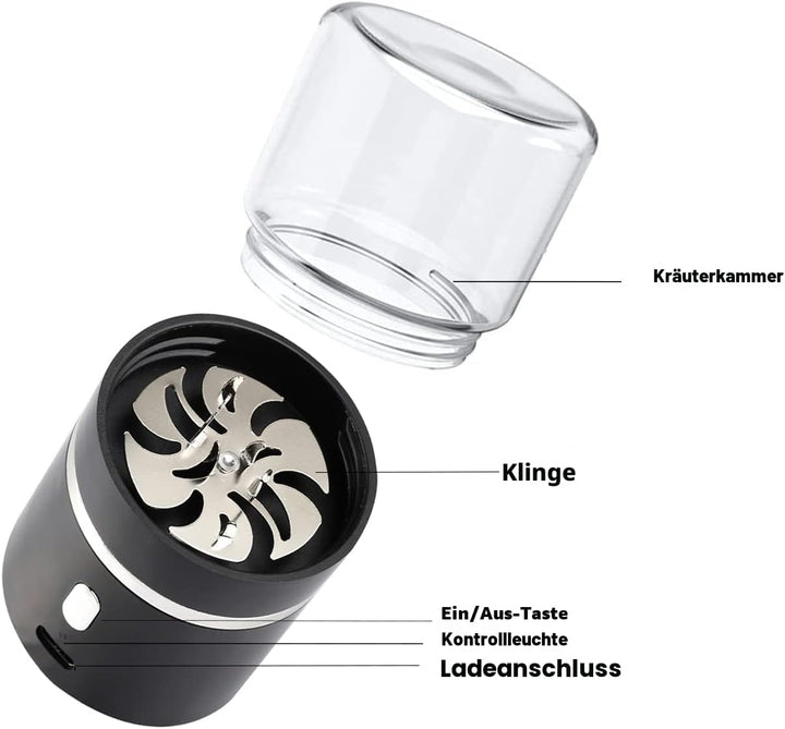 AiTURE Mini-Mühle, elektrisch, 400 mAh, mit 50-ml-Glas, einfach zu tragen (small), small