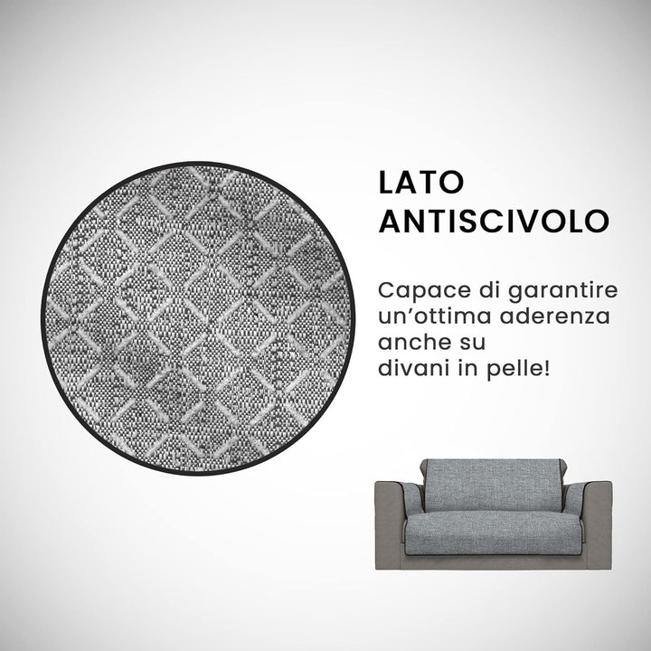 Italian Bed Linen Comfortable Sofa Blanket, dunkelgrau, 2 Plätze 2 Plätze Dunkelgrau, 2 Plätze Dunke