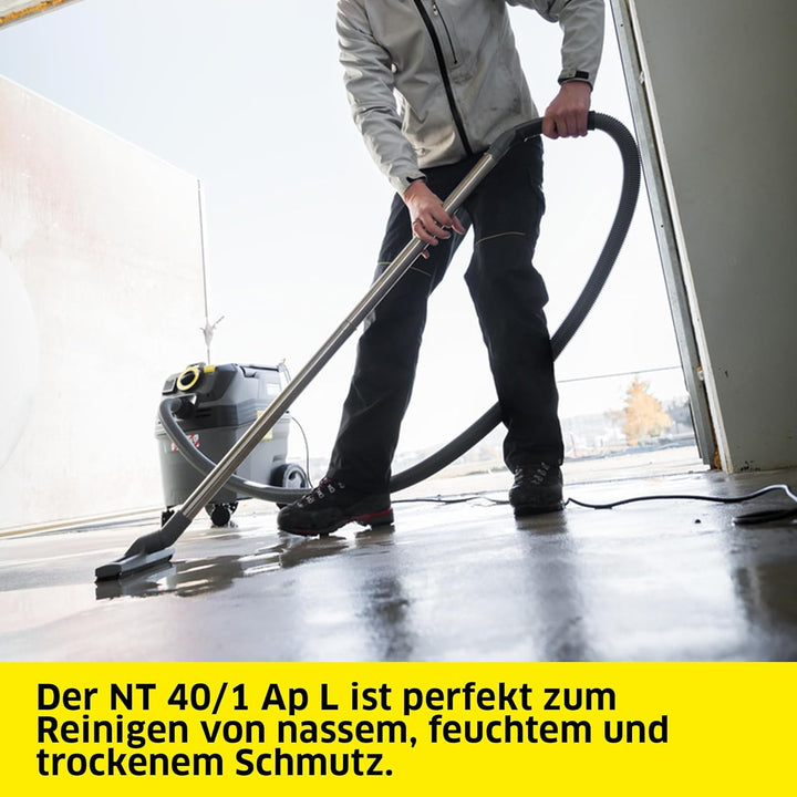 Kärcher Nass-/Trockensauger NT 40/1 Ap L, Leistung: max. 1380 W, Kunststoffbehälter: 40 l, Saugschla