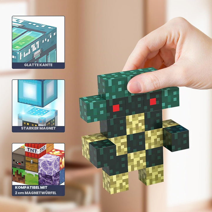 150 Teile Magnetische Bausteine, Baue Magnet 3D Pfeil und Bogen Bausteine Spielzeug für Kinder, Krea
