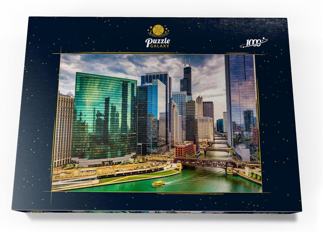 Chicago, Illinois, USA - Premium 1000 Teile Puzzle - MyPuzzle Sonderkollektion von Puzzle Galaxy, 10