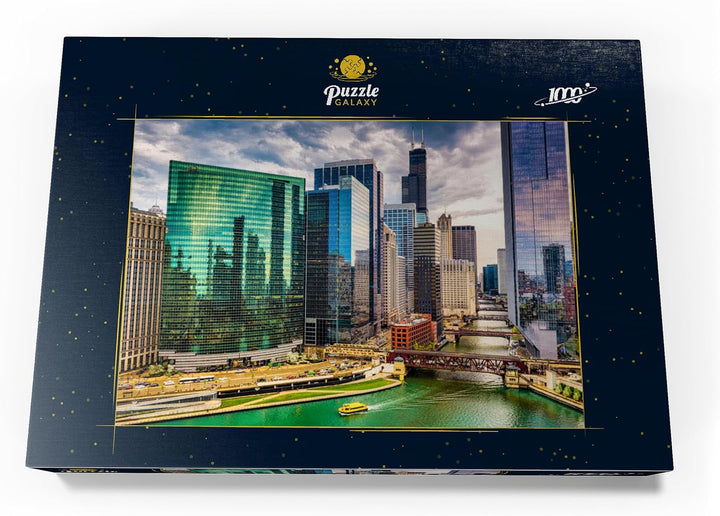 Chicago, Illinois, USA - Premium 1000 Teile Puzzle - MyPuzzle Sonderkollektion von Puzzle Galaxy, 10
