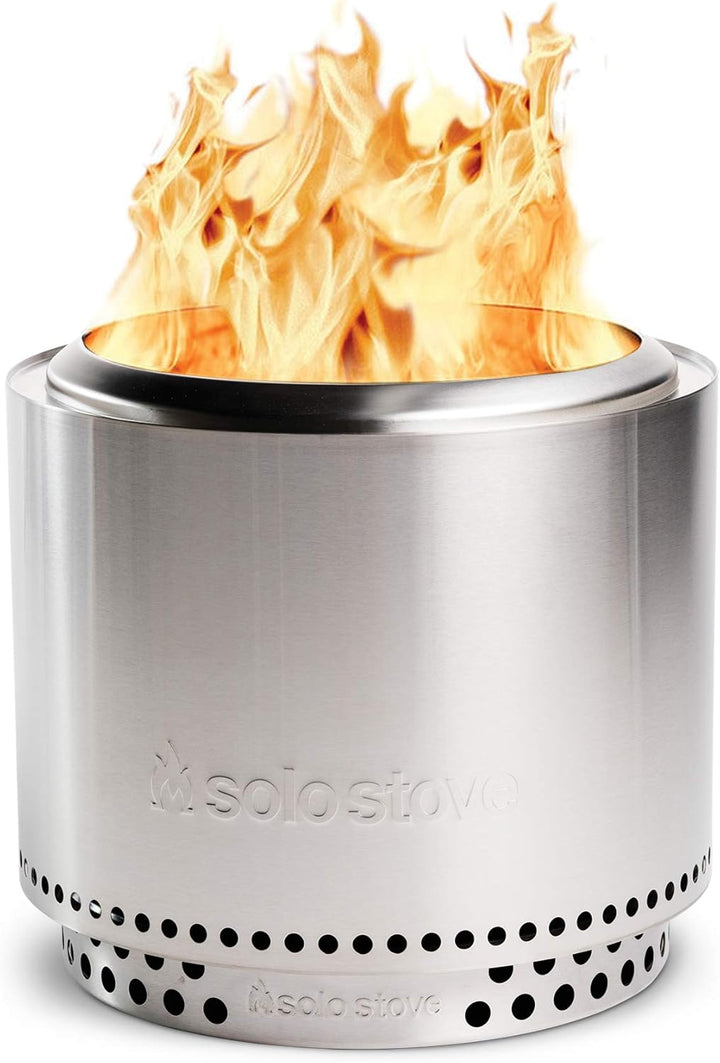 Solo Stove Feuerschale Bonfire 2.0 mit Standfuss | Feuerstelle für Raucharme Holzverbrennung, Heraus