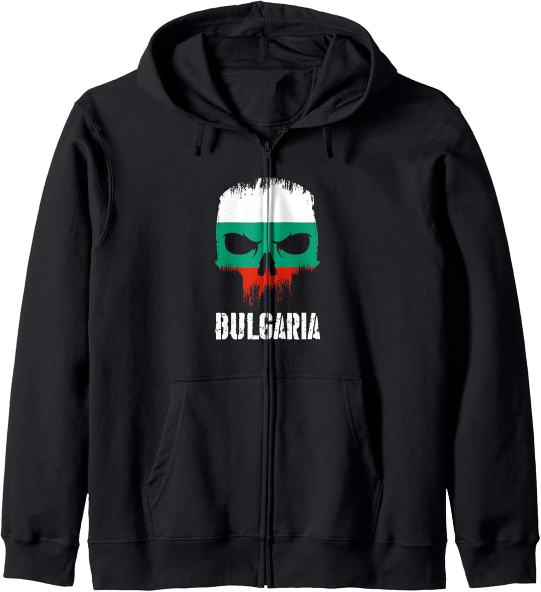 Bulgaria Flag Skull Bulgarian Pride Patriotic Kapuzenjacke