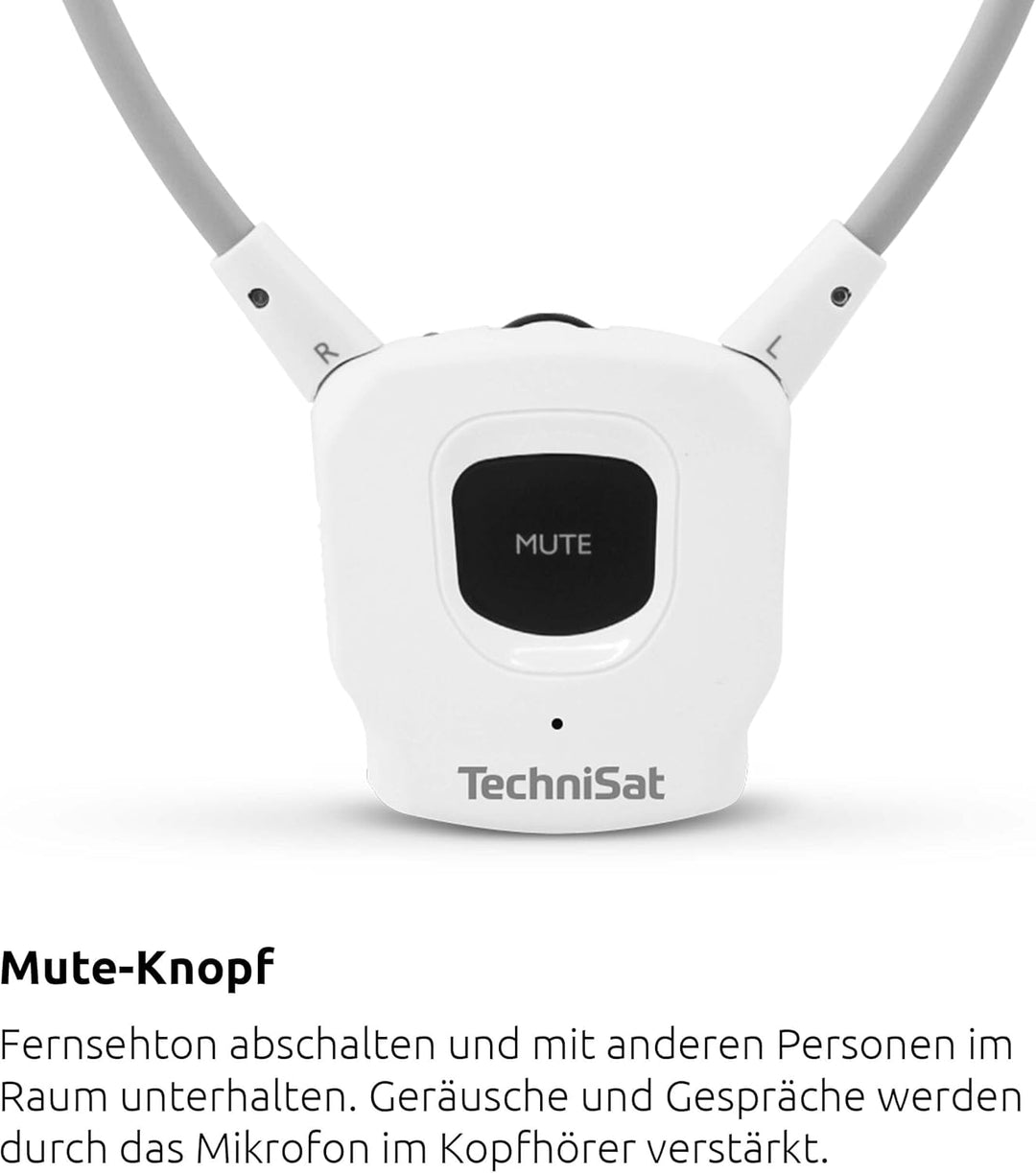 TechniSat STEREOMAN ISI 3 - kabelloser Stereo-Funkkopfhörer für Fernseher und Musikanlagen mit Docki