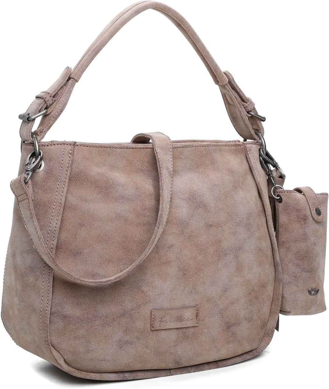 Fritzi aus Preussen Damen Fritzi 2 Medium Hobo Schultertasche Old Wood, Old Wood