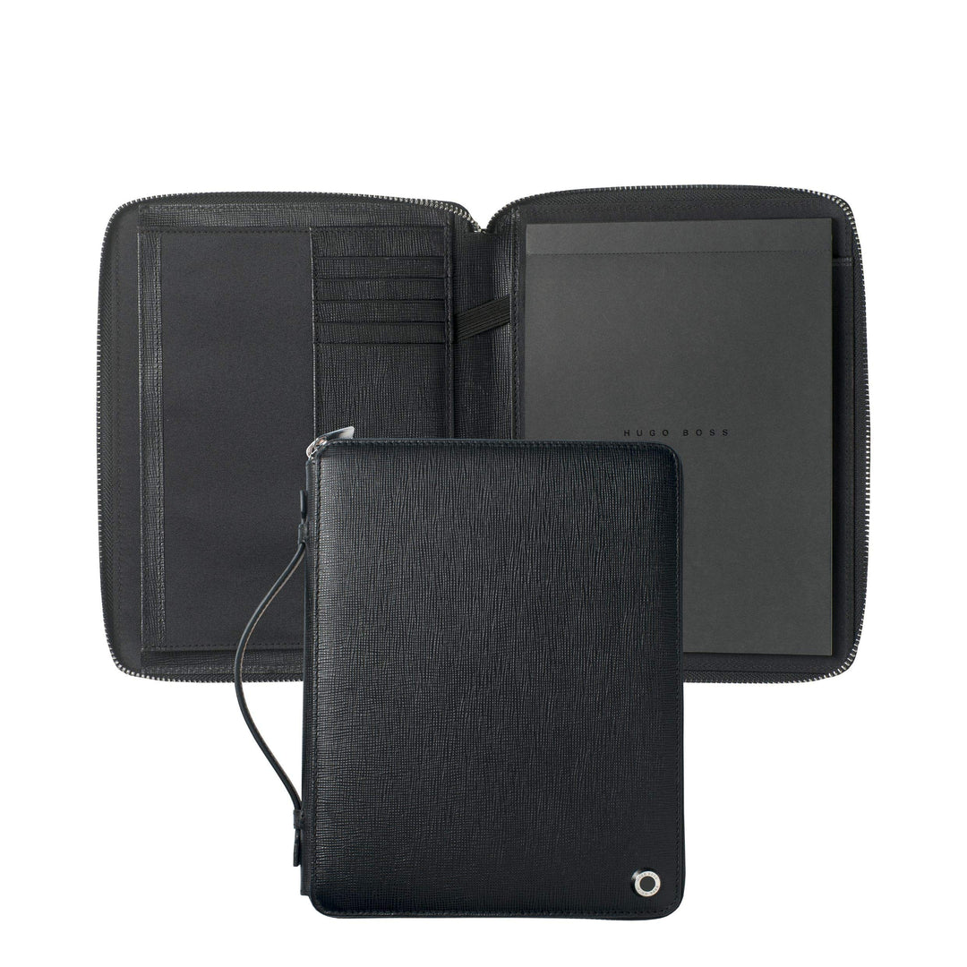Conference zipped folder A5 Tradition Black A5 Reissverschluss Schwarz, A5 Reissverschluss Schwarz