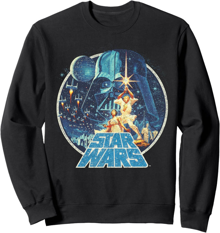 Star Wars Distressed Circle Poster Sweatshirt