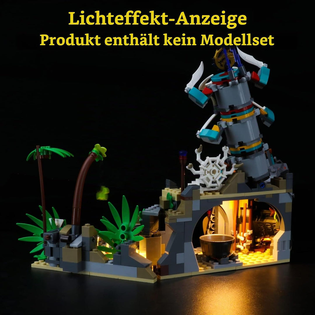 GEAMENT Licht-Set Kompatibel mit Lego NINJAGO Das Dorf der Wächter (The Keepers&