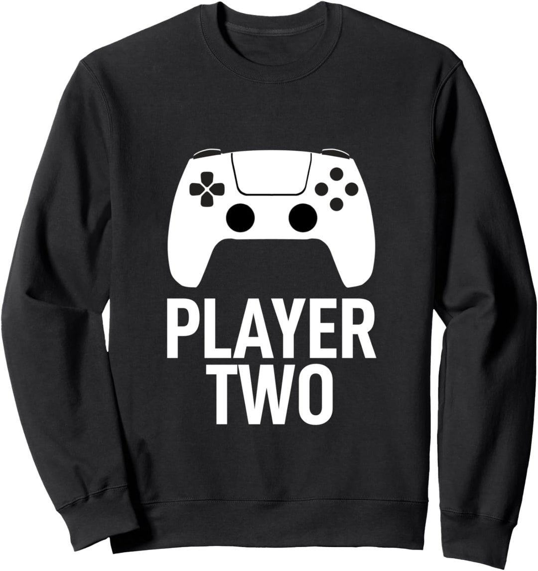 Player Two Zocken Konsole Video Game Spieler Zockerin Sweatshirt