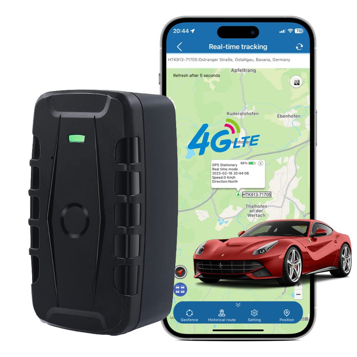 GPS-Ortungsgerät 4G, 20000mAh Langzeit magnetischer GPS-Sender für Auto, Flotte, LKW IP67 Wasserdich