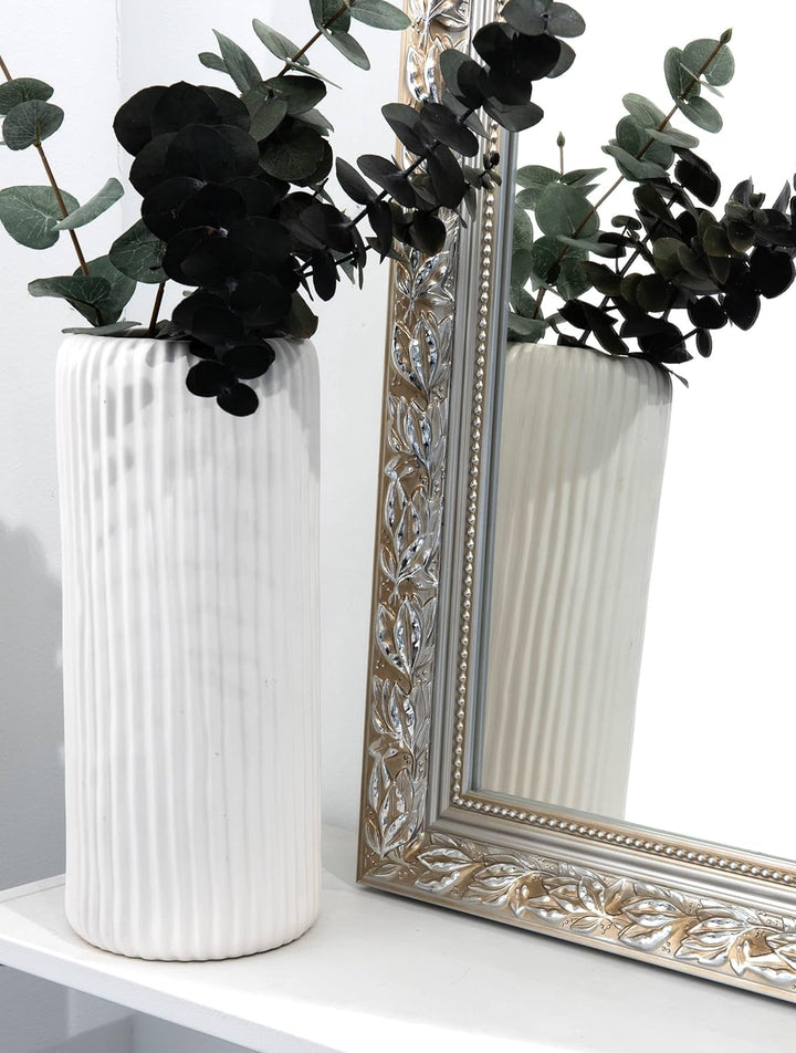 Wandspiegel, 70 x 170 cm, Holz, Weiss, Ganzkörperspiegel für alle Wohnbereiche, Hoch- & Querformat,