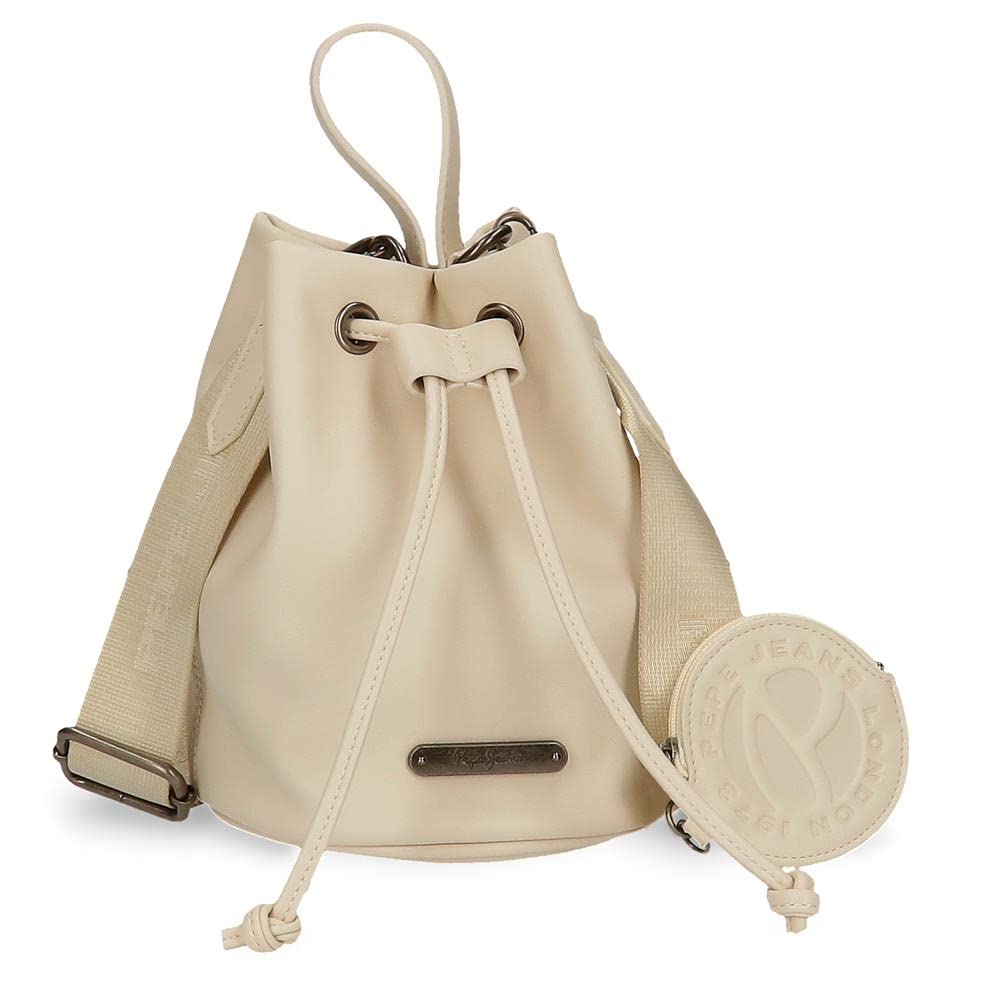 Pepe Jeans Damen Salma Gepäck- Messenger Bag Einheitsgrösse Beige, Einheitsgrösse Beige