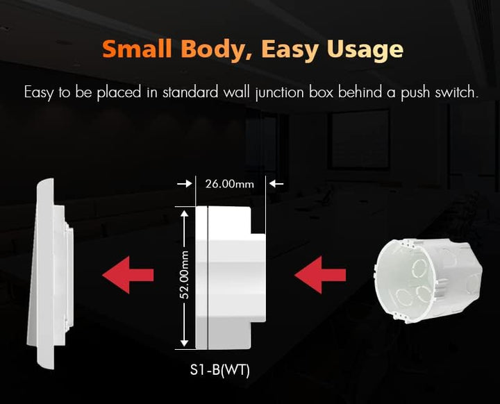 LEDUX Smart Funk-Dimmer-Schalter + WiFi - 230V WiFi Licht-Dimmgerät & TRIAC Lichtsteuerungsmodul - D