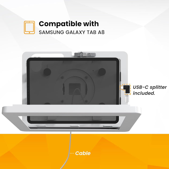 Wandhalterung abschliessbar schlüssel kompatibel mit Samsung Galaxy TAB A8 10,5 Zoll, Metall Tablet