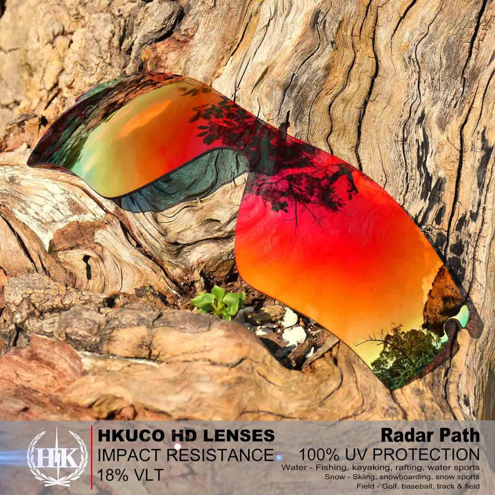 HKUCO Plus Mens Replacement Lenses for Oakley Radar Path - 2 Pair