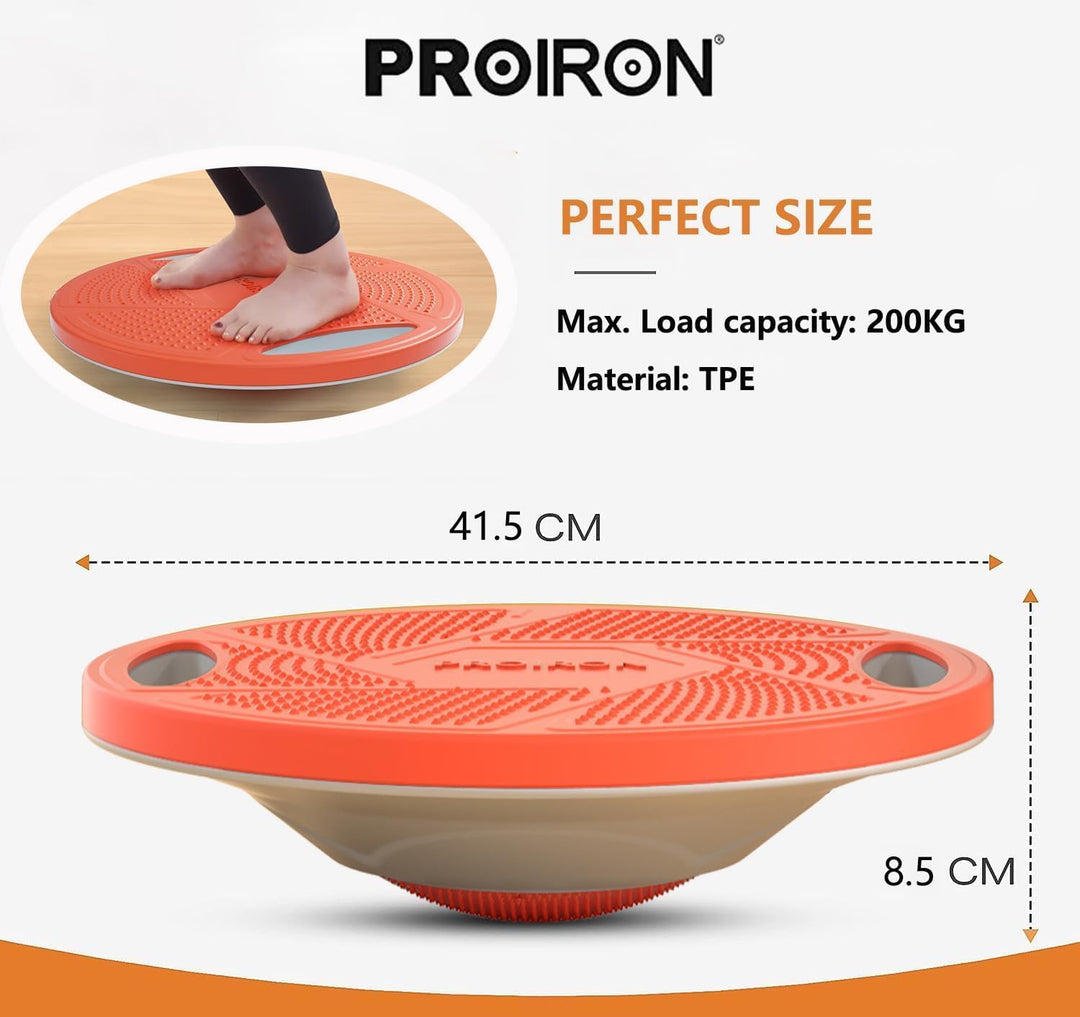 PROIRON Balance Board, Balancebrett mit rutschfestem Standfuss, Wackelbrett Für Rehabilitation & Fit
