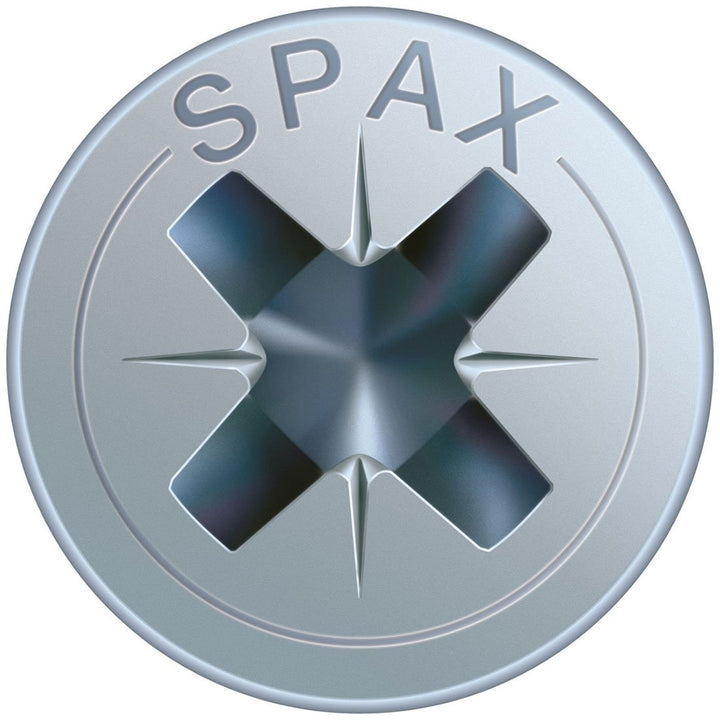 SPAX Universalschraube, 4,0 x 55 mm, 500 Stück, Kreuzschlitz Z2, Senkkopf, Vollgewinde, 4CUT, WIROX