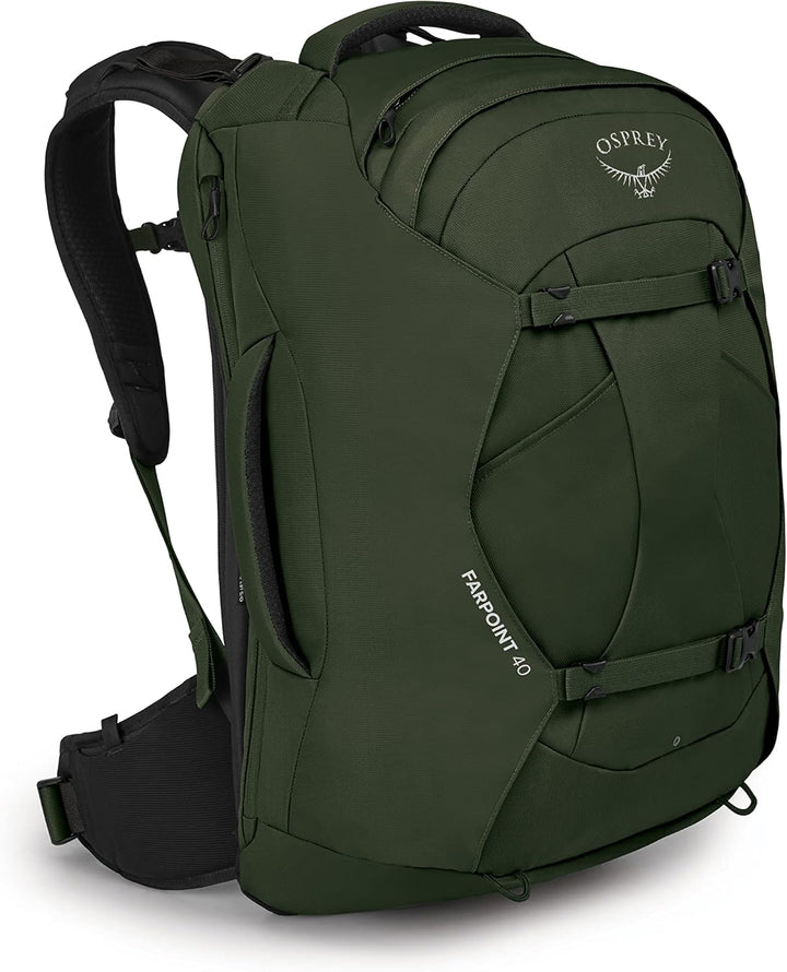 Osprey Herren Farpoint 40 Rucksack (1er Pack) Gopher Green Einheitsgrösse Bundle mit Packing Cube Se