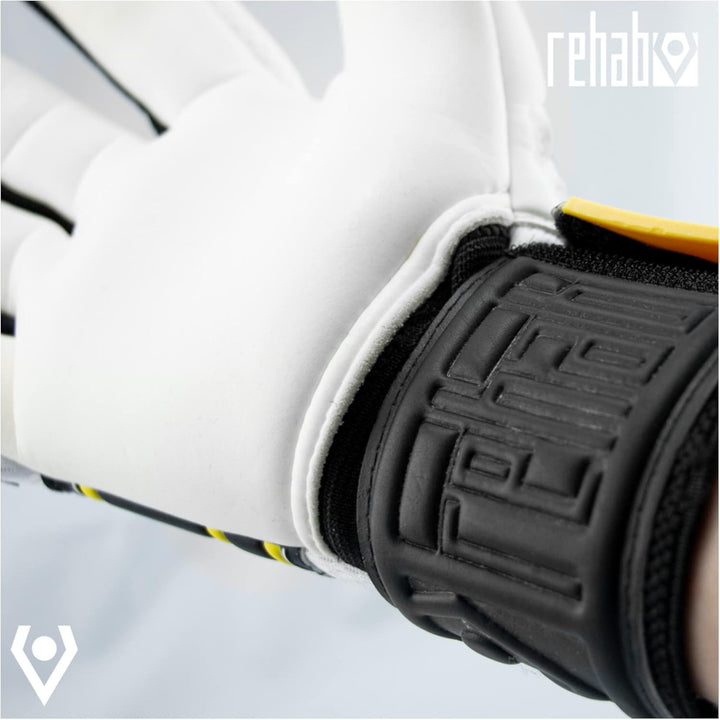 Rehab Master CG2 NC TW-Handschuhe Herren Weiss Schwarz Gelb 10, Weiß Schwarz Gelb 10