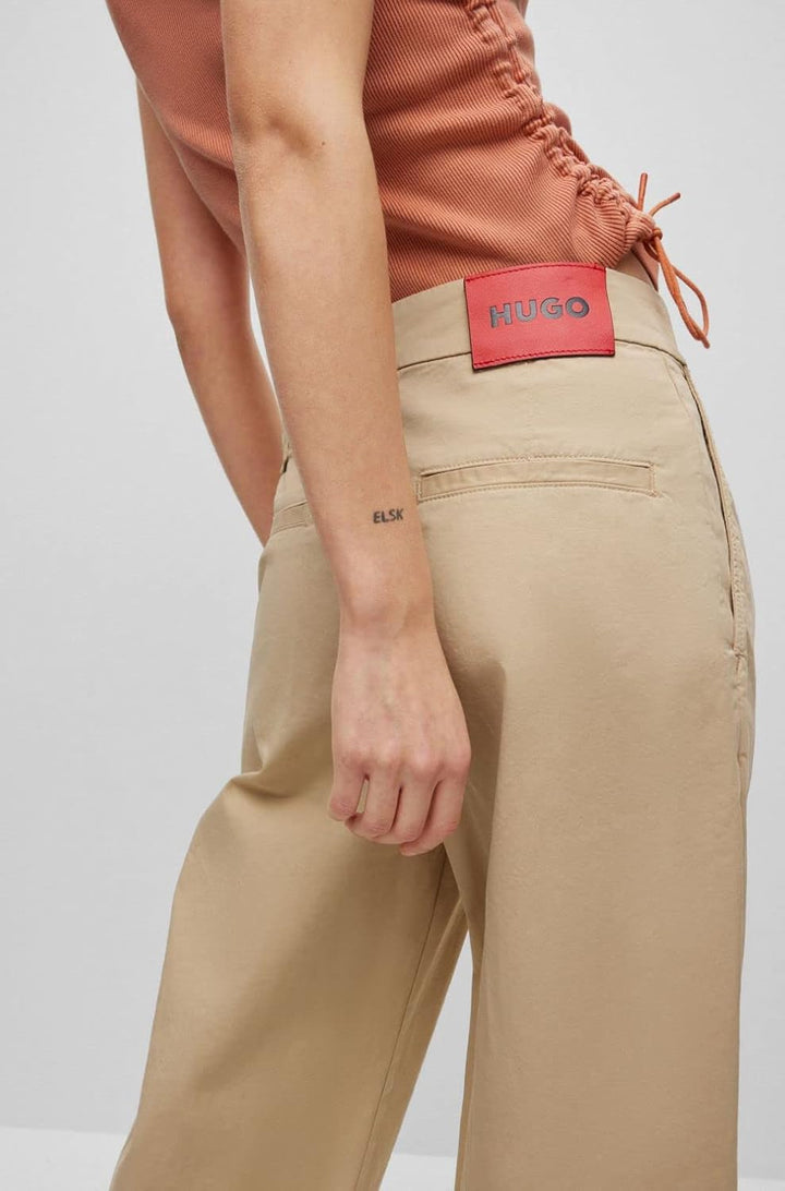 HUGO Damen Chino_Flat 36 Medium Beige265, 36 Medium Beige265