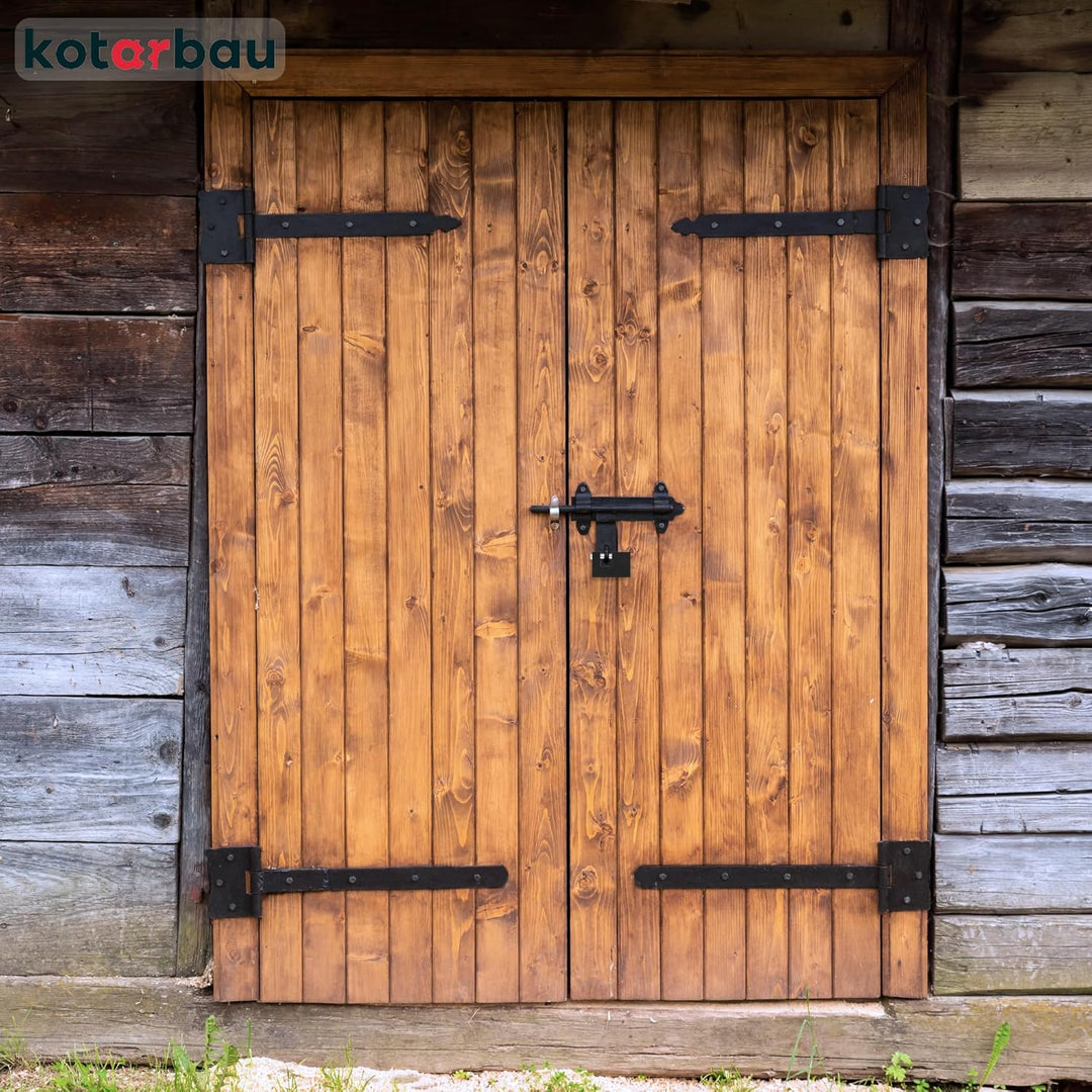 KOTARBAU® Gusseisen Vorhangschloss 70 mm Monoblock Vorhängeschloss mit Bolzen Einbruchsicherung Büge