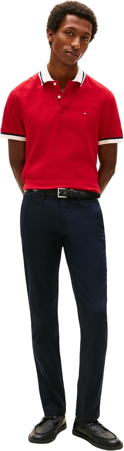 Tommy Hilfiger Herren Hose Core Bleecker 1985 Pima Cotton Chino 28W / 30L Blue (Desert Sky), 28W / 3