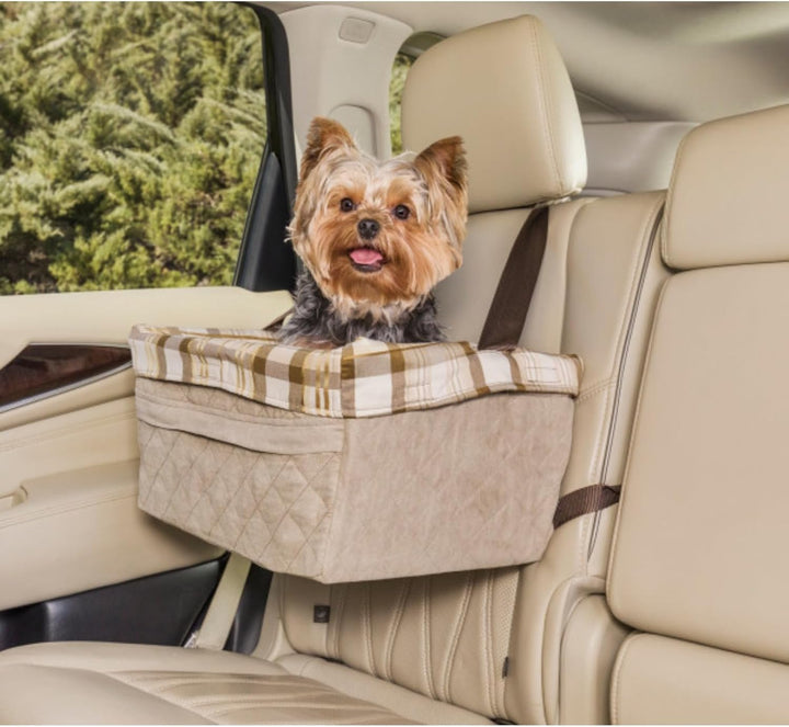 PetSafe Happy Ride Gesteppter Haustiersitz, Hundesitzerhöhung für Autos und LKWs, Für Haustiere bis