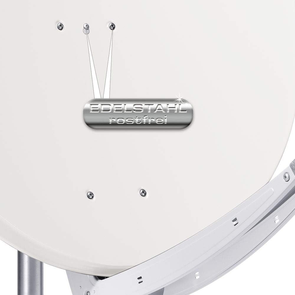 Fuba DAA 850 W Aluminium-Satelliten-Parabolantenne (39,53 dB) weiss weiss 85 cm, weiss 85 cm