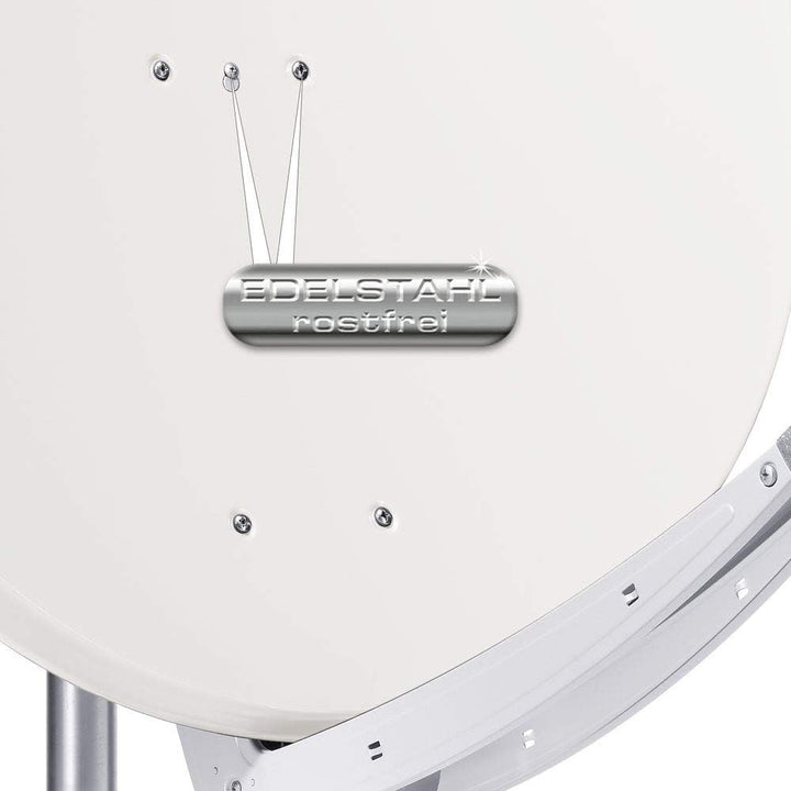 Fuba DAA 850 W Aluminium-Satelliten-Parabolantenne (39,53 dB) weiss weiss 85 cm, weiss 85 cm