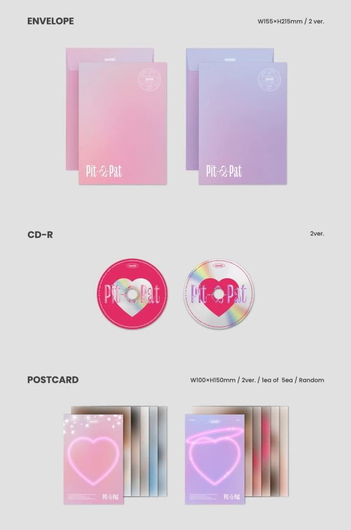 Dreamus woo!ah! - 4th Single Album [Pit-a-Pat] CD+Folded Poster (Pitter+Patter ver. Set, 2 Folded Po