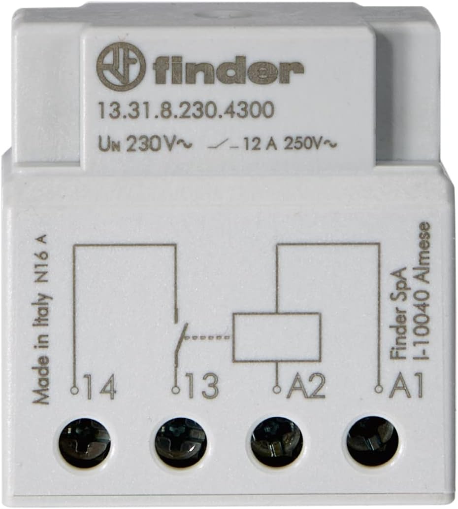 finder Serie 13 Zusatzrelais, 1 Kontakt, 230 V, Wechselstrom