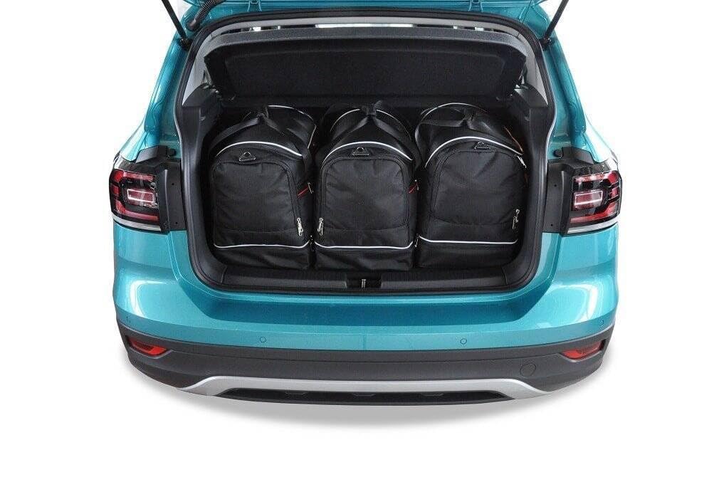 KJUST Dedizierte Reisetaschen 3 stk kompatibel mit VW T-CROSS I 2018+ Car Bags