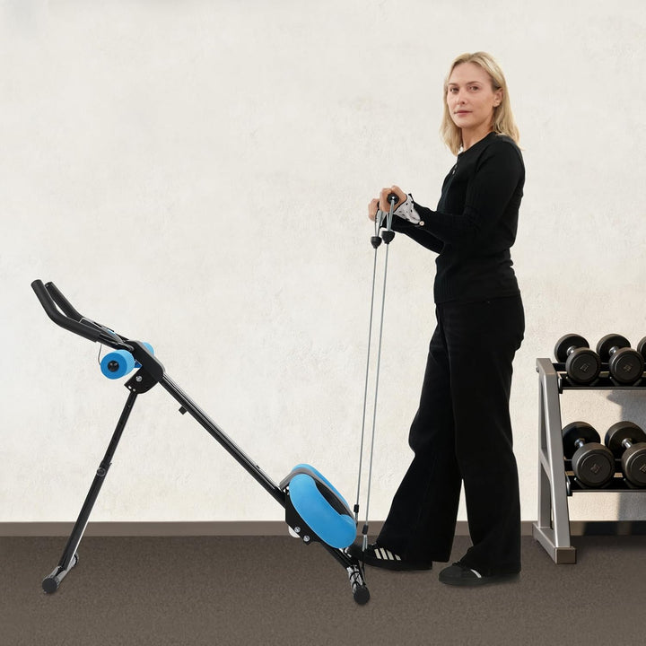 Bauchtrainer für Zuhause, Bauchmuskeltrainer Abdominalmaschine, Klappbar Bauchmuskeltraining Multifu