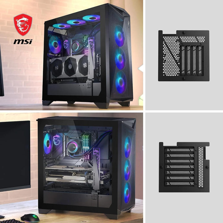 MSI MPG GUNGNIR 300R Airflow Mid-Tower PC-Gehäuse - E-ATX Unterstützung, Grafikkartenständer, schalt