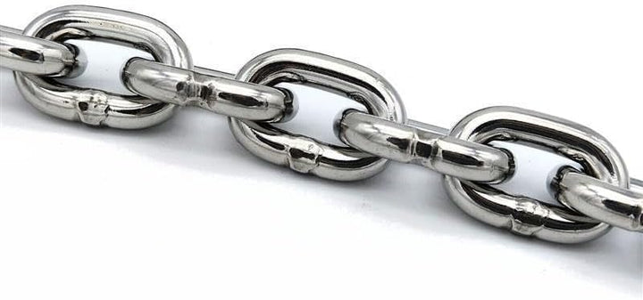 Constrabo® | Edelstahlkette kurzgliedrig DIN 766 | 3,0 m Ø 5 mm | Edelstahl 316 (V4A) | Rostfreie Ed