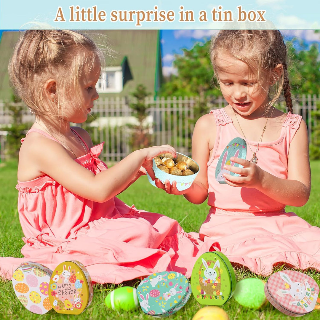 Osterhasen-Keksdosen*6pcs, Ostern Keksdose Gebäckdose mit Deckel, Hase Ostereier Geschenkdose, Oster