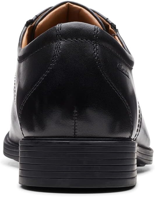 Clarks Herren Whiddon Step Slipper 39.5 EU Black Leather, 39.5 EU Black Leather