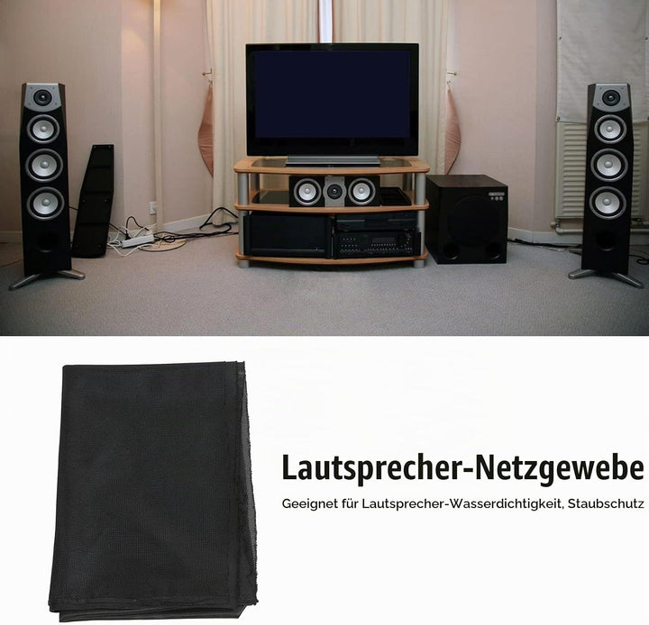 Lautsprecher Grill Tuch Stoff, Lautsprecher Bespannstoff Bezugsstoff Stereo Lautsprecher Mesh Grill