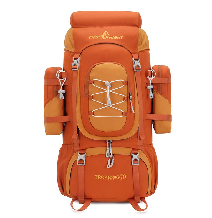 Bseash 70L (65+5) Wasserdichter Wanderrucksack mit Regenschutz, Outdoor-Sport, Reisen, Tagesrucksack