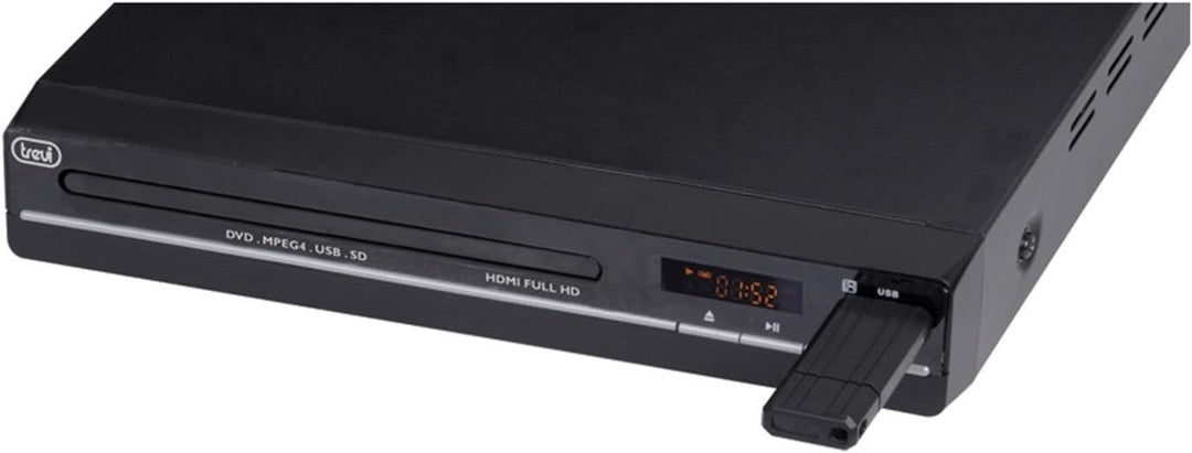 Trevi DVMI 3580 Mini Full HD DVD-Player mit USB-Eingang Single, Single